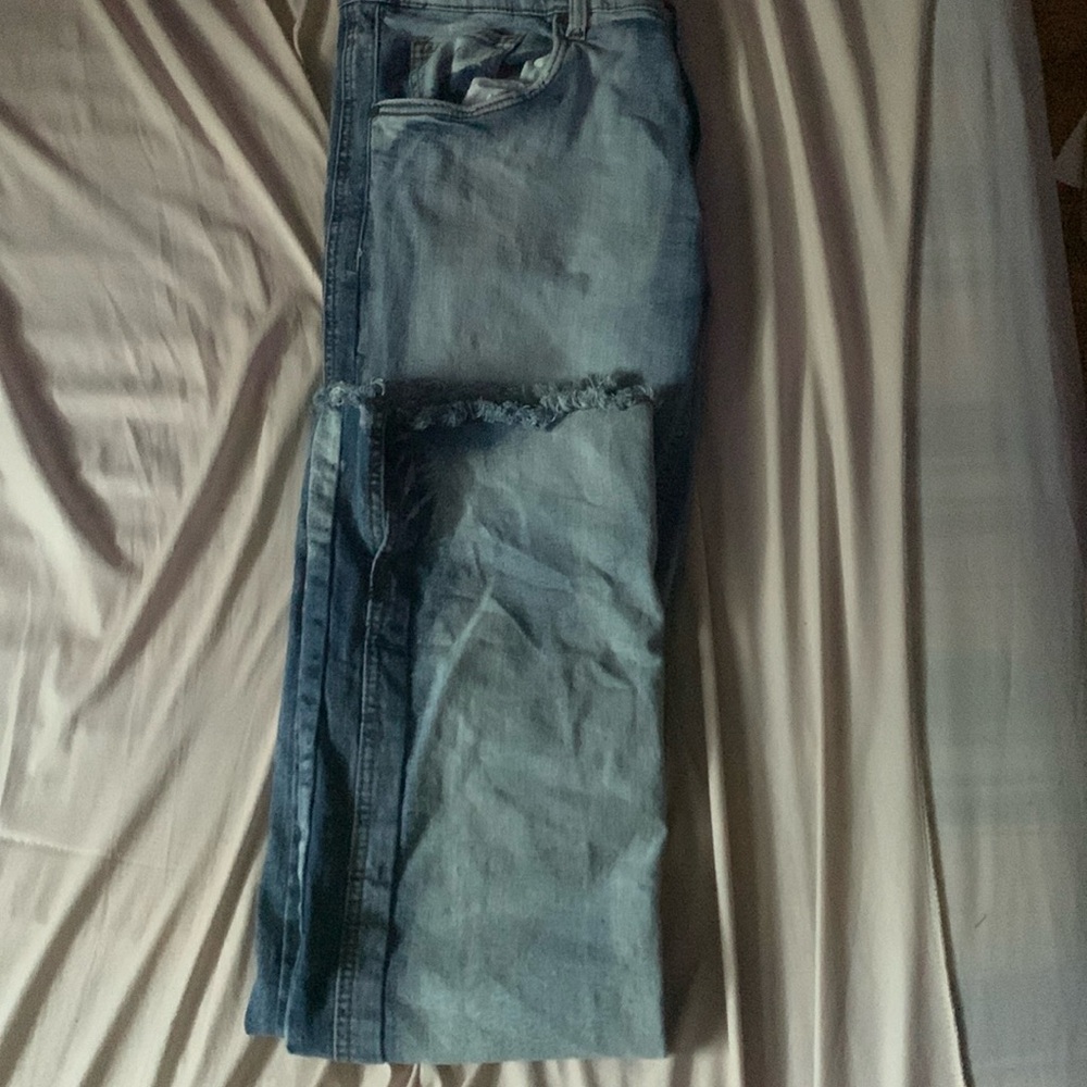 Men’s light blue stacked pants ( size 36w36L ) “ Evolution in Design “